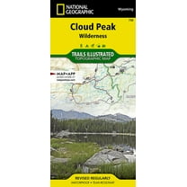 National Geographic Trails Illustrated M Cloud Peak Wilderness Map, Book 720, (Paperback)