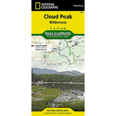 National Geographic Trails Illustrated M Cloud Peak Wilderness Map, Book 720, (Paperback)
