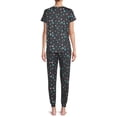 thumbnail image 2 of Secret Treasures Short Sleeve Crew Neck Allover Print Pajamas (Women's or Women's Plus) 2 Piece Set, 2 of 5
