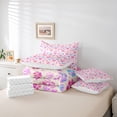 thumbnail image 6 of Homewish Kawaii Dog Paws 7 Pieces Full Size Bedding Sets,Cartoon Pet Themed Full Size Bed in a Bag,Cream,Reversible, 6 of 8