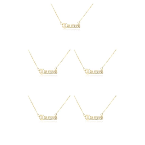 Jumpingount Doce signos del zodiaco encanto constelaciones collar del zodiaco DIY creativo elegante cómodo con tarjeta de exhibición colgante Tauro oro oro tauro 5piezas Jumpingount CBP222096
