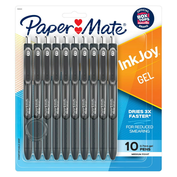 Paper Mate Inkjoy Gel Pens Medium Point Black 10 Count