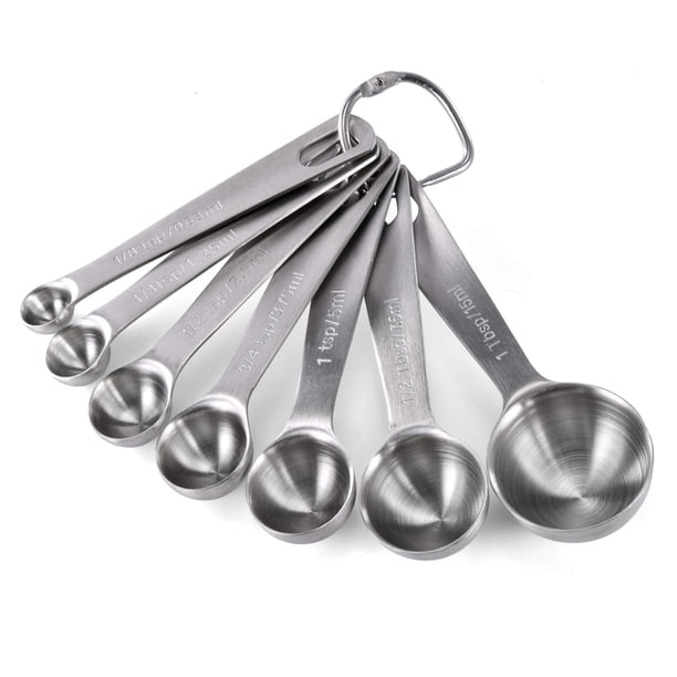 Juego de 7 cucharas medidoras U-Taste de acero inoxidable 18/8
