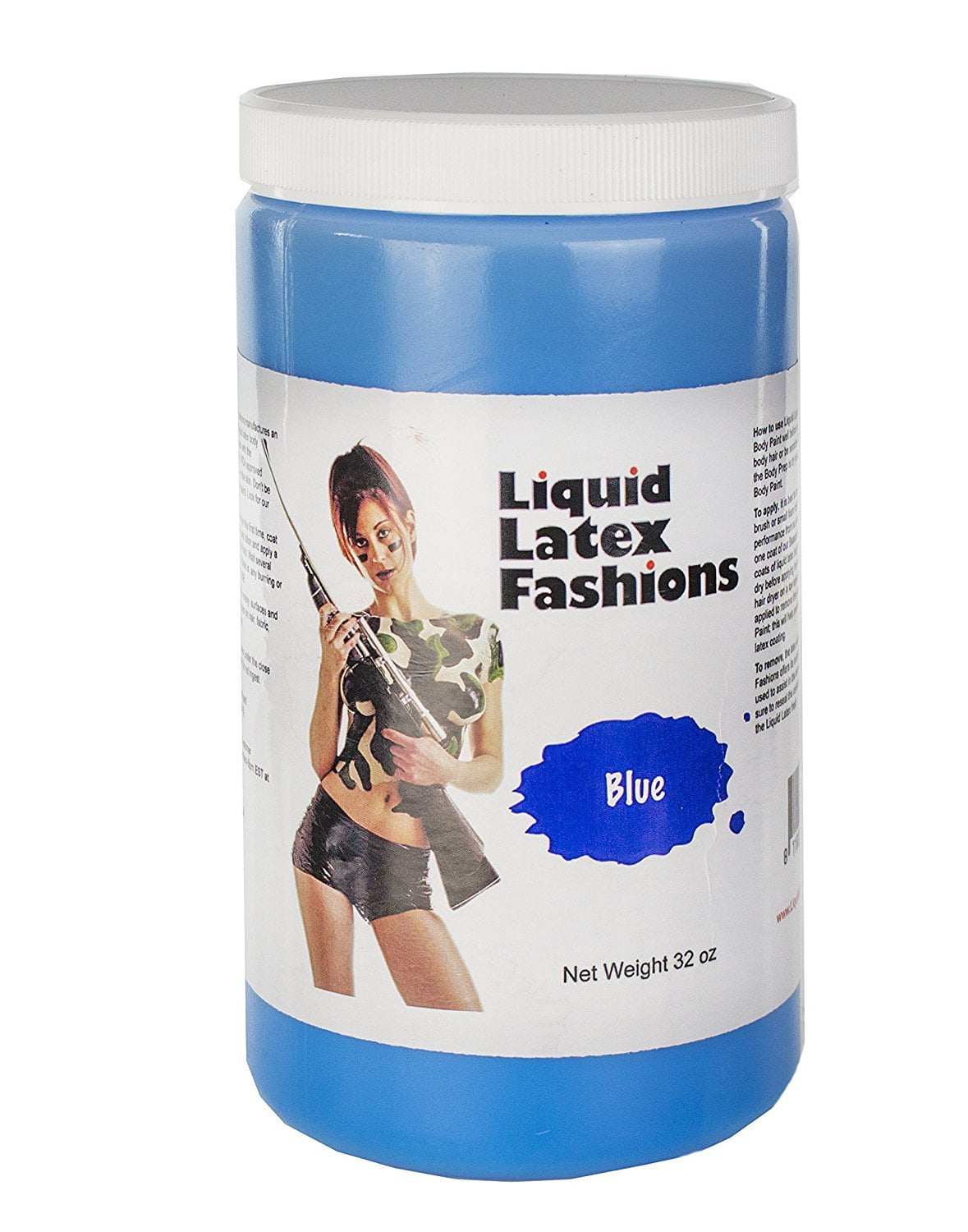 32 oz Blue Liquid Latex *Ammonia Free* Body Paint
