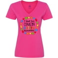 thumbnail image 3 of Inktastic I Love My Cousin Autism Awareness Women's V-Neck T-Shirt, 3 of 5