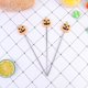thumbnail image 4 of EeaseMX 4 sondas de acero inoxidable para probar pasteles, con forma de cabeza de calabaza, para pan, galletas, cupcakes y muffins., 4 of 7