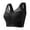 Black Bra, variant on Kvture Mesh V Neck Bras for Women Comfort Wide Strap No Underwire Full Coverage Push Up Everyday Bra Purple Bra XXL