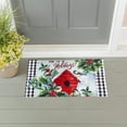thumbnail image 3 of Chickadees Holiday Birdhouse Embossed Floor Mat, 3 of 3