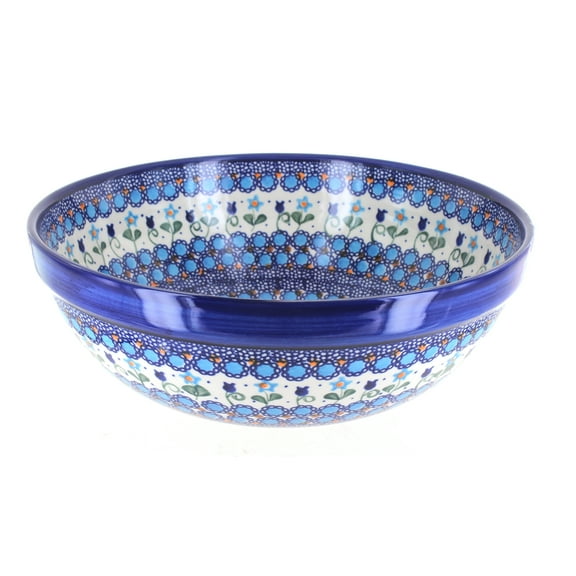 Blue Rose Polish Pottery Savannah Medium Serving Bowl
