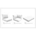 thumbnail image 1 of Coussin Dossier Haut pour FLORENCE-08c en Voile Blanche, 1 of 2
