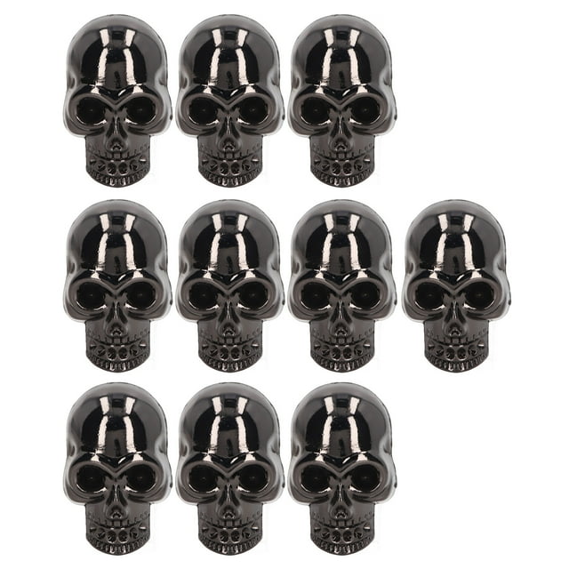 10 Uds. Remaches de calavera estilo gótico accesorios de perno de calavera de moda para zapatos DIY bolsos para ropa sin diamantes de imitación