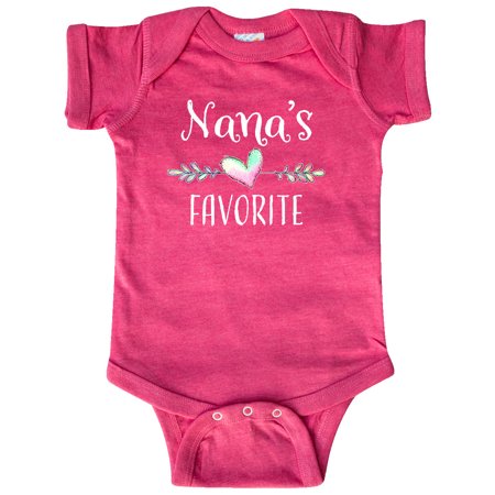 

Inktastic Nana s Favorite- Heart Grandchild Gift Baby Boy or Baby Girl Bodysuit