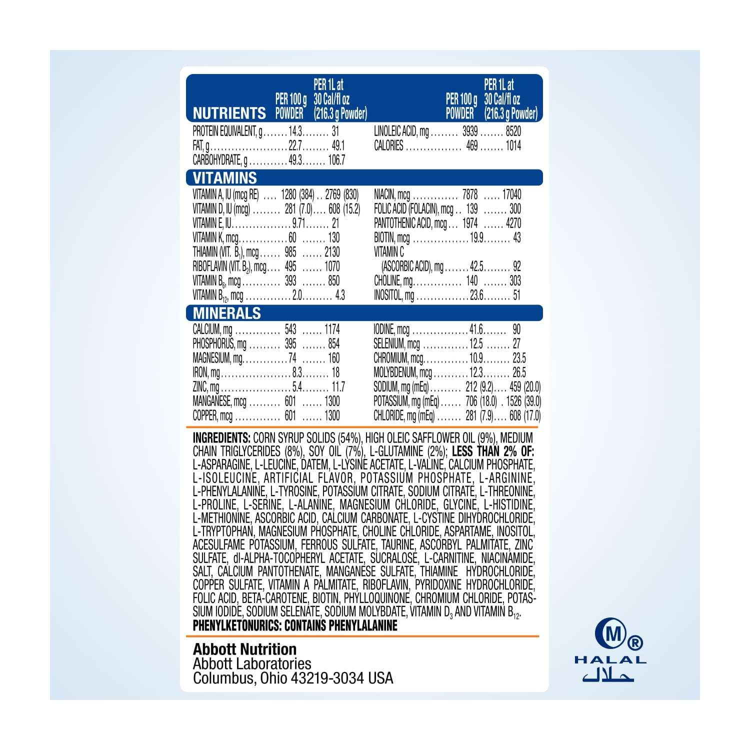 EleCare Jr Amino Acid-Based Nutrition Powder, Vanilla, 14.1-oz Can
