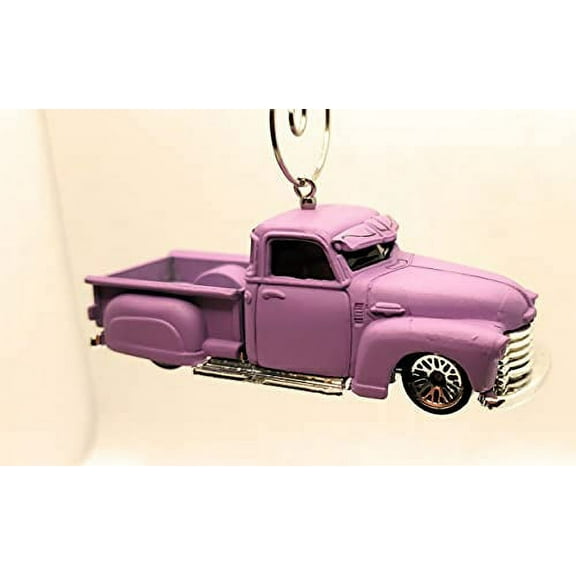 Christmas Ornament for 1950 Chevy 3100 Truck La Troca Lowrider Purple