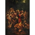 thumbnail image 2 of Giuseppe Cesari 11x14 Gold Ornate Wood Frame and Double Matted Museum Art Print Titled - The Capture of Christ, 2 of 4