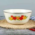 thumbnail image 3 of ENJOYW Clear Pattern Enamel Bowl with Lid Nostalgic Chinese Style Salad Bowls for Dinner Enamel Bowl, 3 of 7