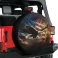 thumbnail image 3 of Lotusprinthandmade America Flag Eagle Spare Tire Cover Without Backup Camera Hole 6 Sizes (31 in.), 3 of 7