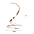 thumbnail image 2 of Lámpara espiral LED Escritorio USB Altura ajustable Mesita de noche (Luz cálida) Oro, 2 of 9