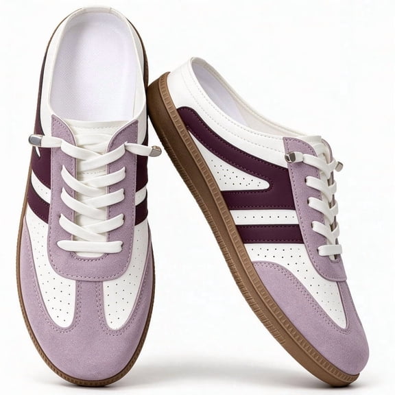 CHICVOMEY Sneakers for Women Vintage Casual Comfortable Tennis Shoes Ladies Mesh Lace up Trendy Classic Womens Shoes Flat Lightweight Sneakers Shoes