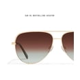 thumbnail image 3 of Gafas de sol Quay High Key, extra grandes, color aviador, color dorado, polarizadas, 3 of 5
