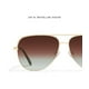 thumbnail image 3 of Gafas de sol Quay High Key, extra grandes, color aviador, color dorado, polarizadas, 3 of 5