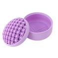 thumbnail image 2 of Soporte Para Brochas De Maquillaje De Silicona ANGGREK Color Morado, 2 of 7