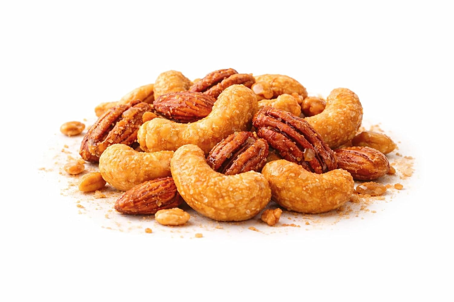 FirstChoiceCandy Honey Roasted Mixed Nuts, Cashews, Almonds, Pecans and Peanuts, Lightly Sweet, Perfectly Crunchy, 4 oz (4oz Pack of 12)