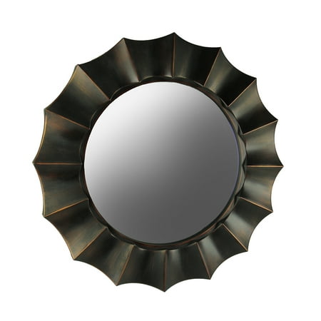 Allen And Roth Oil Rubbed Bronze Wavy Frame Round Wall Mirror Roth Oil Rubbed Bronze Wavy Frame Round