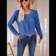 thumbnail image 2 of Túnica de Larga para Mujer, Color Azul Elegante, Talla L, 2 of 9