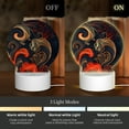 thumbnail image 3 of Balery Fiery Floral Pattern Pattern Acrylic Night Light Gift with 3 Color ModesTouch-Sensitive LED Lamp Perfect Gift for Mother's Day, Birthday, or Christmas, 3 of 9