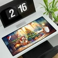 thumbnail image 3 of Merry Christmas Pitbull Santa Hat Xmas Tree Winter Holiday Desk Mat Full Keyboard Mouse Pad Terrier Dog Lover Large Mousepad - 01013, 3 of 5