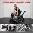 thumbnail image 5 of Gymusclo Plate Loaded Linear Row Machine with Adjustable Chest Pad, Strength Training Equipment for Home Gym, 600 lbs Capacity, 5 of 9