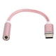 thumbnail image 3 of Adaptador de audio auxiliar tipo C a 3,5 mm Adaptador de auriculares de audio trenzado para Letv / XiaomiPink, 3 of 8