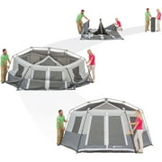 Ozark Trail Instant Hexagon Cabin Tent, 8-Person, 15 ft x 13 ft, 36.04 lb