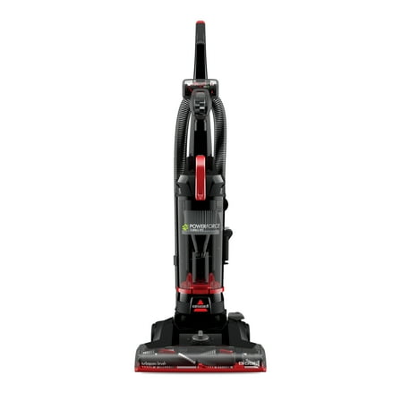 BISSELL PowerForce Helix Turbo Pet, Bagless, Upright Vacuum, Pet Friendly, Specialized Pet TurboBrush Tool, Wide Cleaning Path, Easy Empty Large Capacity Dirt tank, 3332, Black & Red
