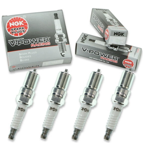 4 pc NGK 7317 V-Power Racing Spark Plugs for 280 281 688 94 AR474 AR94 C61 S61YC S63YC Ignition Wire Secondary