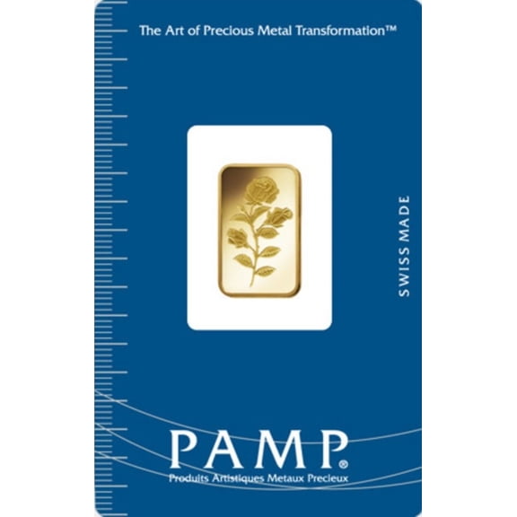 Pamp Suisse 2.5 Gram Gold Rosa Bar .9999 Fine