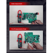 UNI-T Uni-trend Multimeter clamp meter UT206A+ clamp meter Clamp current meter Ammeter 1000V Voltmeter Voltage Frequency Professional Electrical Integrated Meter(UT206A+)