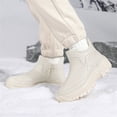 thumbnail image 5 of YOURDIARY Womens Snow Boots Winter Warm Booties Faux Fur Lined Anti-Slip Faux Leather Ankle Boots Outdoor Slip On Waterproof Booties, 5 of 7