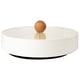 thumbnail image 4 of Bandeja para frutos secos, accesorios multiusos, bandeja de 4 rejillas, contenedor de almacenamiento Blanco (con Base), 4 of 9