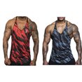 thumbnail image 4 of Hombres Gimnasio Culturismo Sin mangas Top Entrenamiento masculino Ejercicio físico Chaleco deportivo Advancent FS10991-07, 4 of 7