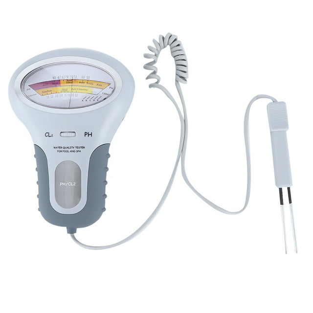 Testeur de Chlore Résiduel, Moniteur de Qualité de l'Eau Portable 2en 1 Testeur de pH Solution Innovante