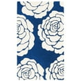 thumbnail image 4 of SAFAVIEH Cambridge Permelia Geometric Floral Wool Area Rug, Navy/Ivory, 6' x 6' Round, 4 of 10