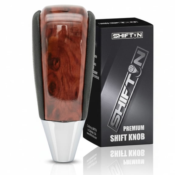 SHIFTIN Black Wood Gear Shift Knob for Toyota 4Runner Tundra Sequoia Lexus LX RX LS400