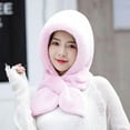 thumbnail image 3 of CSChome Winter Hat Autumn Winter Warm Hat - Plush Lining Windproof Integrated Headwear Scarf, 3 of 7