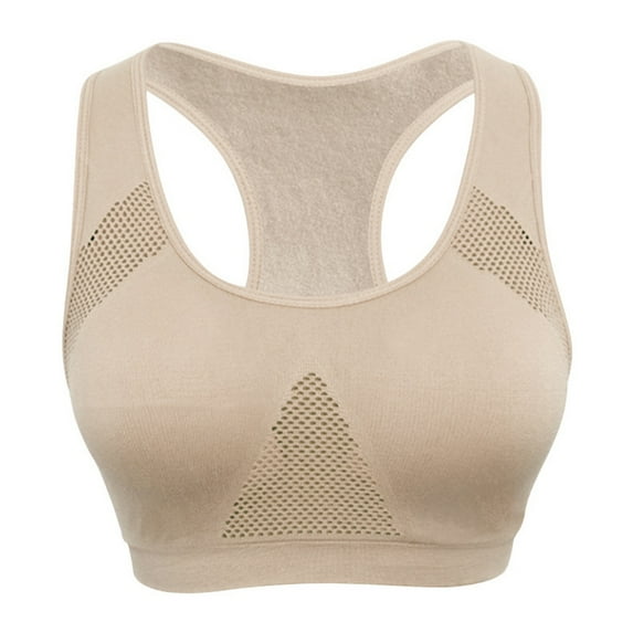 Wisremt Women Professional Absorb Sweat Top Sports Bra Mesh Breathable Bra Push Up Padded Running Gym Fitness Top