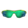 thumbnail image 2 of Under Armour Yard Pro ANSI Z87+ Green Yellow Fluo Semi-Rimless Wrap Unisex Sunglasses - UAYARDPRO-00IE-V8, 2 of 4