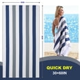 thumbnail image 5 of Beartech 4 Pieces Beach Towel Set,30x60 inches Striped Beach Towels Soft Camping Travel Towels, Lightweight Quick Dry Pool Towels for Beach Shower Towels Swim Towels Absorbent for Adults, 5 of 10