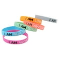 thumbnail image 4 of 6pcs Elastic Silicone Bracelet Stylish Letters Bangle Hand Jewelry (Mixed Color), 4 of 8