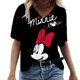 thumbnail image 3 of Nuevas camisetas para mujer, camisetas con estampado de Mickey Mouse de Disney, camisetas de moda con patrón simple para mujer, ropa de calle informal de verano para mujer, 3 of 4